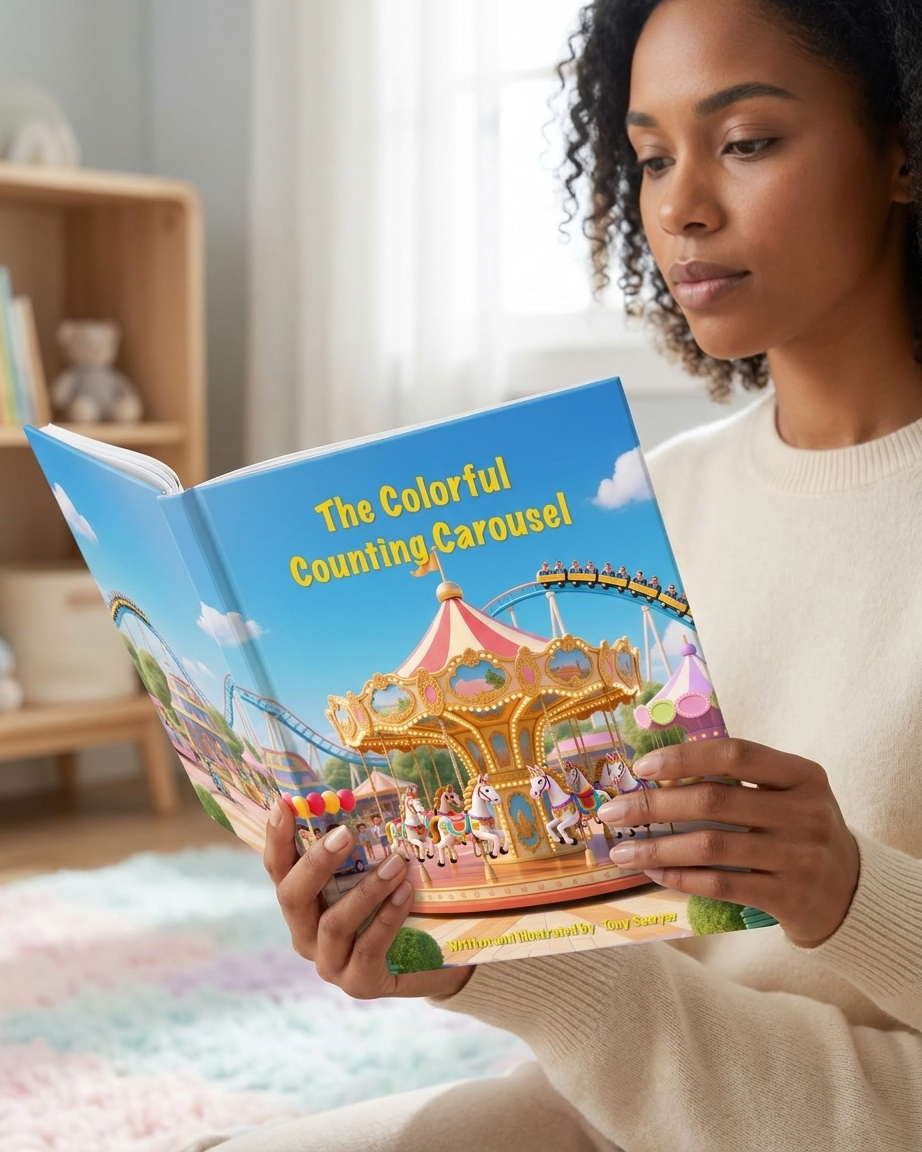 The Colorful Counting Carousel (Hardback Book))