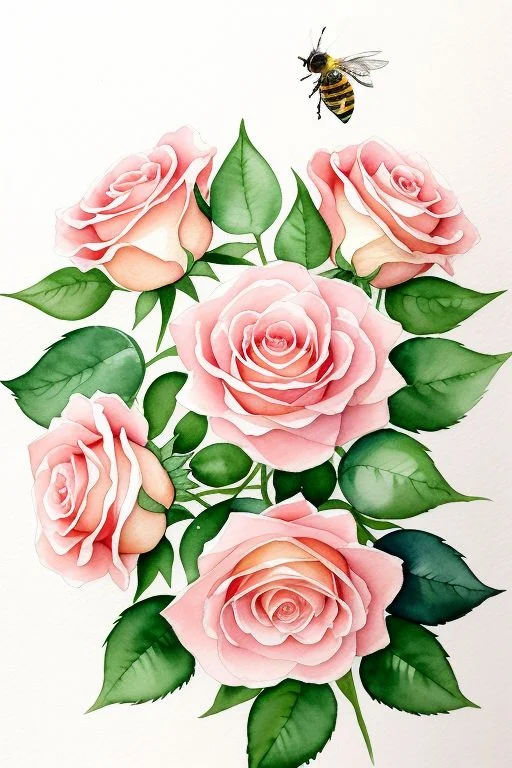 PinkFlowers7 The Adventures of Bri the Bee